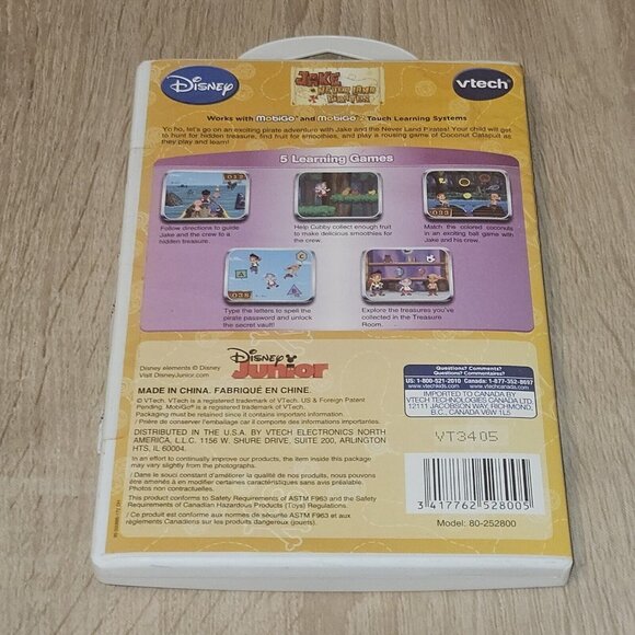 VTech Mobigo 2 Touch Learning System  Game Dora The Explorer & Jake Neverland - Picture 5 of 5